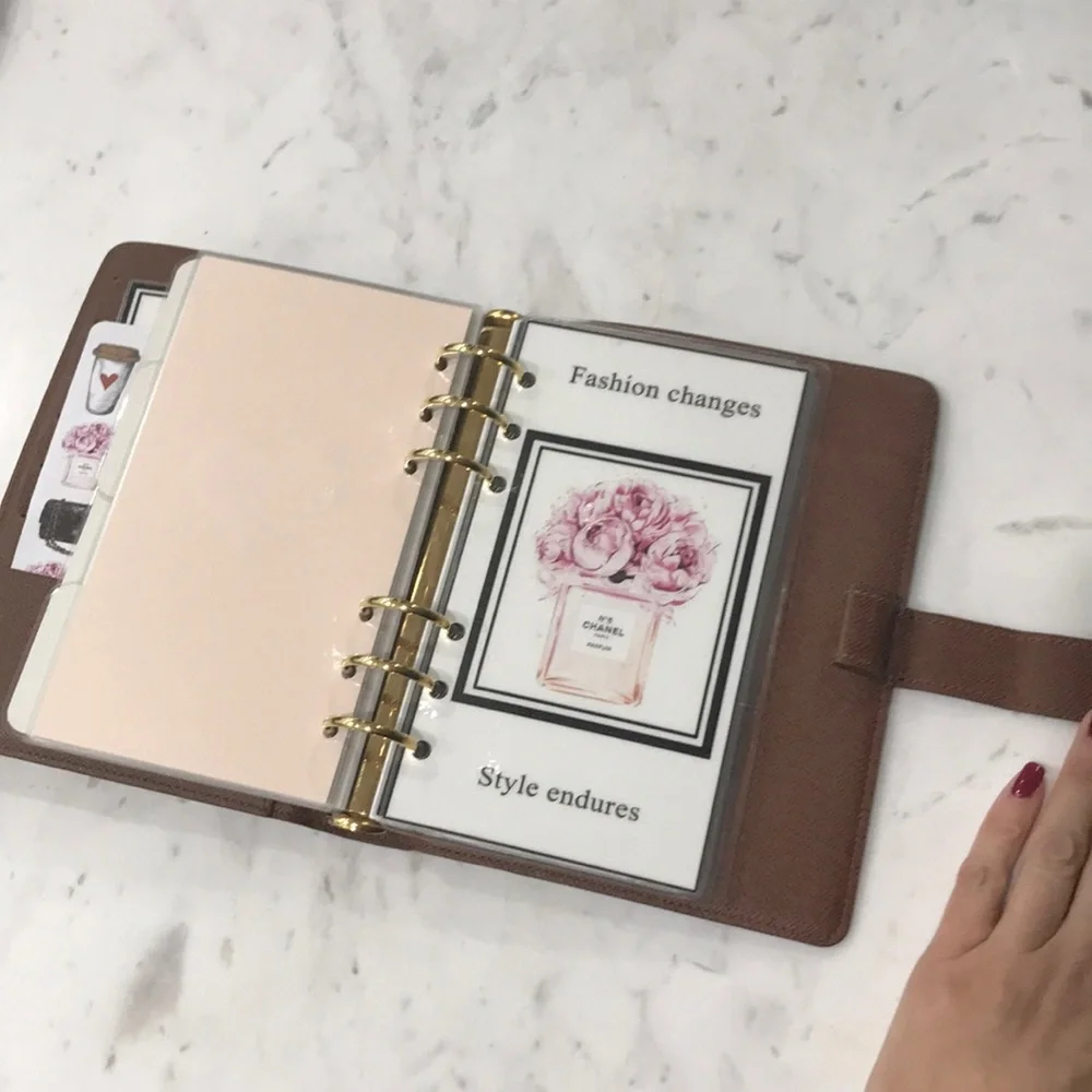 Louis Vuitton Brown and Gold Planner